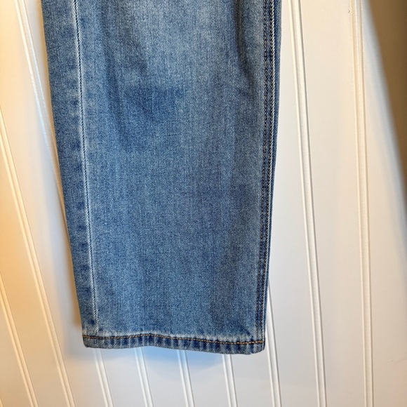 American Eagle High-Waist Straight Leg Paper Bag Denim Jean’s Women’s 4 Short - Picture 5 of 12